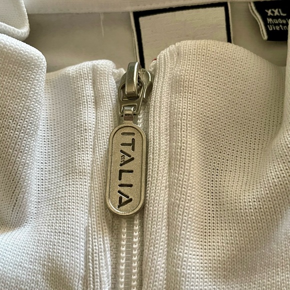 NWOT FILA Green and White ITALIA Zip Up Sweatshirt Jacket Men’s Size 2XL - Picture 8 of 11